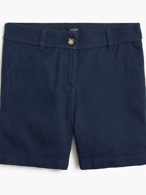 J. Crew Navy Stretch Chino Shorts - 7in